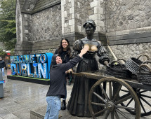 A Playful Encounter with Molly Malone: Iconic Dublin Welcome