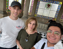 Stories and Smiles Beneath Stained Glass Beauty