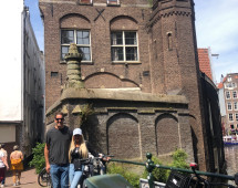 Two Travelers Against a Timeless Backdrop