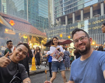 Street Food Bliss Amidst the Towers