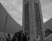 Under the Timeless Spire: A Moment in Monochrome