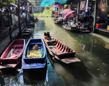 Tranquil Waters: A Market's Symphony