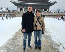 Warm Friendship Amidst a Winter Wonderland