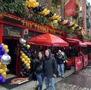Dublin's Iconic Gathering: Smiles at The Temple Bar