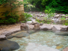 Hot spring bath in Hakone Hot spring bath in Hakone
