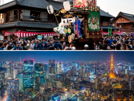 Kawagoe festival and Tokyo City at night