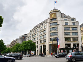 The Louis Vuitton flagship store, an iconic symbol of P