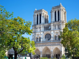 The famous Notre Dame Cathedral, the majestic heart of
