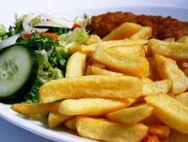 Cockney-style fish and chips