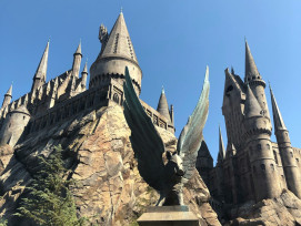 Families exploring the detailed recreation of Hogwarts Castle at Universal Studios Japan with Mount Fuji visible in the distance. Photo by Carol Lee on Unsplash Families exploring the detailed recreation of Hogwarts Castle at Universal Studios Japan with Mount Fuji visible in the distance. Photo by Carol Lee on Unsplash