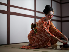 A serene Osaka tea house interior where a host in kimono prepares matcha with graceful precision, surrounded by a mix of traditional tatami elements and contemporary urban design. Photo by cottonbro studio on pexels A serene Osaka tea house interior where a host in kimono prepares matcha with graceful precision, surrounded by a mix of traditional tatami elements and contemporary urban design. Photo by cottonbro studio on pexels