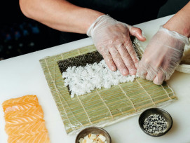 Fresh sushi being prepared by skilled chef Photo by Ivan Samkov on pexels Fresh sushi being prepared by skilled chef Photo by Ivan Samkov on pexels