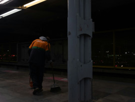 Empty subway platform late at night with cleaning crew preparing for closure Photo by Gigi on Unsplash Empty subway platform late at night with cleaning crew preparing for closure Photo by Gigi on Unsplash