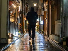 Person walking alone through traditional district at night, comfortable and contemplative Photo by Ajaykumar Kannan on Unsplash Person walking alone through traditional district at night, comfortable and contemplative Photo by Ajaykumar Kannan on Unsplash