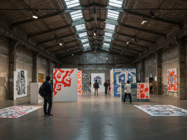 Pop up art installation in Kyoto warehouse space Pop up art installation in Kyoto warehouse space