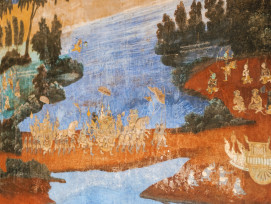 Elaborate painted screens in Nijo Castle depicting nature scenes with gold backgrounds Photo by Tai Bui on Unsplash
