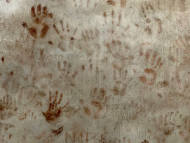 Close-up of handprint stains visible in the wooden ceiling. Photo by Volker Braun on Unsplash Close-up of handprint stains visible in the wooden ceiling. Photo by Volker Braun on Unsplash