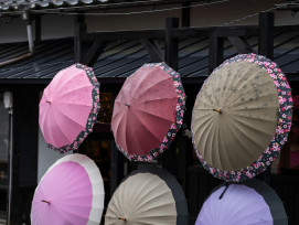 Traditional shop with its protective yokai statue displaying paper umbrellas. Photo by Kouji Tsuru on Unsplash Traditional shop with its protective yokai statue displaying paper umbrellas. Photo by Kouji Tsuru on Unsplash