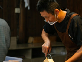 Master craftsman preparing traditional sweets behind wooden counter Photo by Austin on Unsplash Master craftsman preparing traditional sweets behind wooden counter Photo by Austin on Unsplash