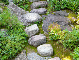 Stone pathway leading through traditional Japanese garden Photo by henry perks on Unsplash Stone pathway leading through traditional Japanese garden Photo by henry perks on Unsplash
