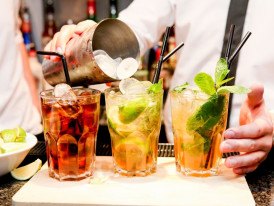 Have some fancy cocktails at Tunes