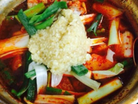 Spicy chicken stew at Gyerim  