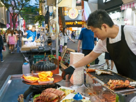 Street food in Seoul’s Myeong -dong