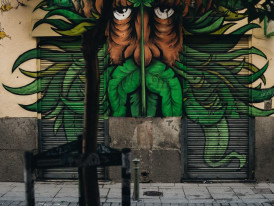 Street art in and near La Tabacalera de Lavapies