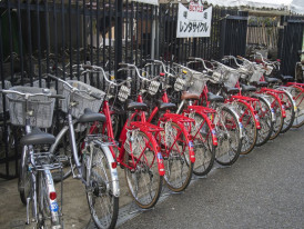 Kyoto bike rentals is super easy 