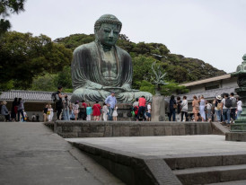 The monumental Great Buddha (Daibutsu)