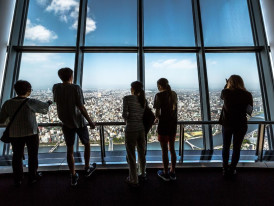 Enjoy a breathtaking view of Tokyo's skyline