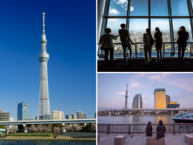 Tokyo Tower and Tokyo Skytree are beacons in the city 