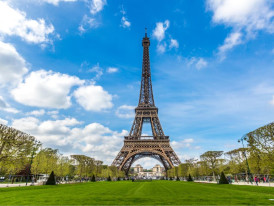 Mid-morning at the Eiffel Tower