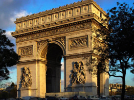 Enjoy a visit to the impressive Arc de Triomphe.