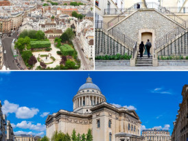 Nestled on the Seine's left bank, catch a glimpse of th