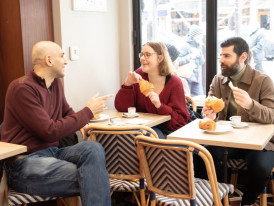 Parisian flavors at charming cafes and bakeries.