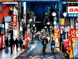 Take a walk down Osaka's streets at night