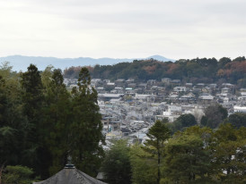View over Kyoto city from the hillside temple gardens. Image by mandylin from Unsplash