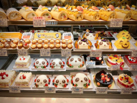 Colorful sweets from a kawaii café.