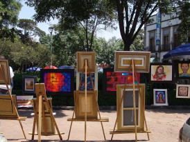Bazar del Sábado in San Angel. Photo by Inakiherrasti via Wikicommons