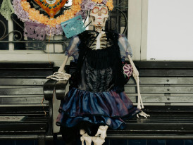 Universal Studios Japan decorated for Halloween with elaborate decorations and costumed visitors Photo by Huu Huynh by pexels