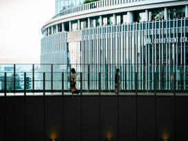 Modern architecture of Grand Front Osaka with people walking through Photo by Satoshi Hirayama on pexels