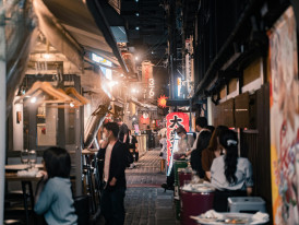 A typical tachinomiya (standing bar) offering affordable food and drinks Photo by Satoshi Hirayama Pexels
