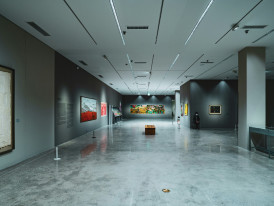 Modern art gallery interior within Abeno Harukas. Photo by zero take on Unsplash