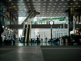 Crowds moving through Osaka Station  Photo by Satoshi Hirayama Pexels