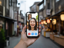 Screenshot of CU trip-planning video call