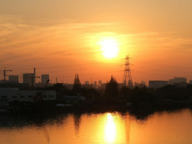 Industrial district sunset view Photo by nathan Q on Unsplash