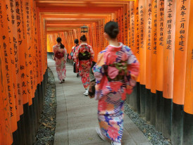  Local woman in kimono walking near a quiet temple path Photo by Luna Kay on Unsplash