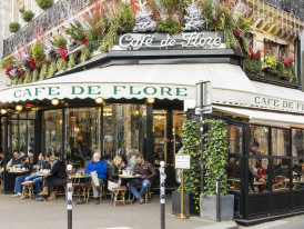 Locals at café terrace, Saint-Germain