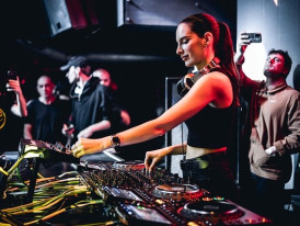 DJ music performance